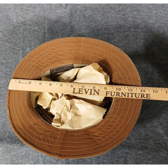 Sima International Men Vintage 100% Suede‎ Made in USA Trimmed Hat Fedora Size M - Picture 10 of 16